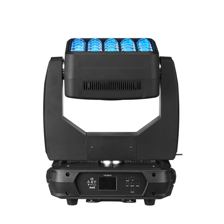 LED Moving Head:Matrix Beam Wash 3-in-1, Built-in Letters/Numbers, Artnet RDM